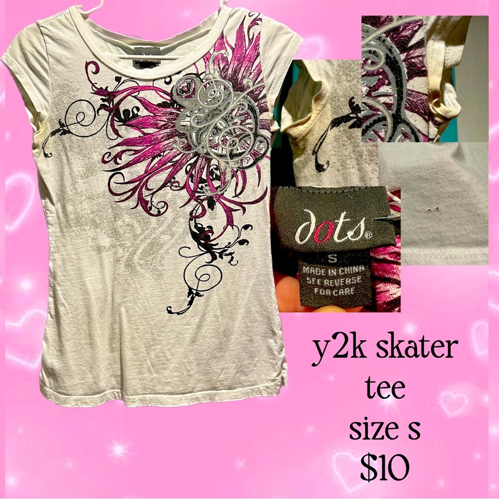 Y2K SKATER TEE some wear very cute only $10